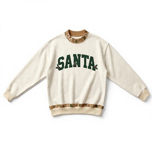 Sudadera de Cuello Alto con Estampado de Letras Navideñas, Diseño Nuevo, Talla Grande, para Mujer, Manga Larga, Tejida en Poliéster, Ropa de Invierno - Product Image 2