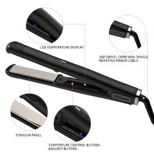 Lisseur Professionnel Électrique Personnalisé <span class=keywords><strong>Plancha</strong></span> 450°F Revêtement Céramique Multi-Températures Écran LCD 3 Pouces Long Plat - Product Image 5