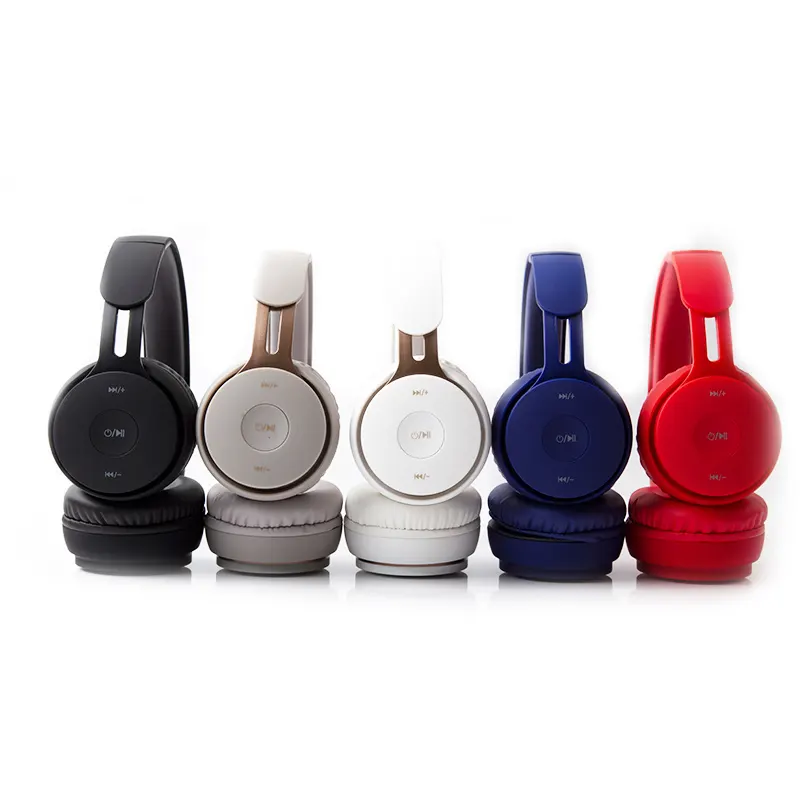 Auriculares inalámbricos personalizados de gran capacidad con batería, auriculares impermeables, auriculares sobre la oreja