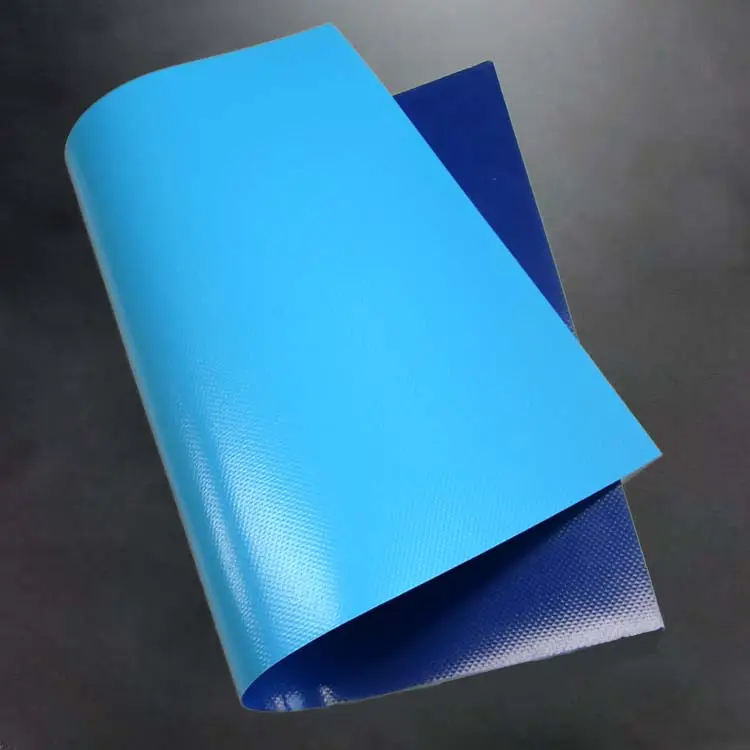 Jinlong waterproof 700gsm blue pvc tarpaulin for fish pond lining