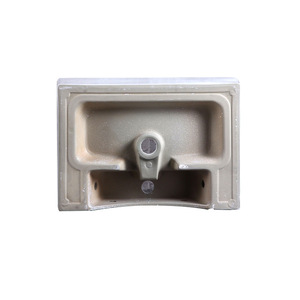 Lavabo de salle de bain en céramique blanche monobloc à trou unique, modèle 211A, 520x360x130mm, vente en gros Jiaya - Product Image 3