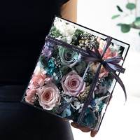 Boîte de rangement carrée transparente personnalisée en acrylique moderne, écologique et légère pour bonbons, avec couvercle facile à ouvrir