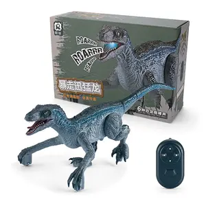 2023 Nieuwe Ontwerp Geluid Afstandsbediening Speelgoed Hobby Realistische Lopen Rc Velociraptor Speelgoed Dieren Dinosaurus Speelgoed