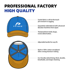 Casquette de baseball en daim à 5 panneaux avec visière incurvée, broderie personnalisée, pour femmes, sport de plein air, printemps-<span class=keywords><strong>été</strong></span> - Product Image 2