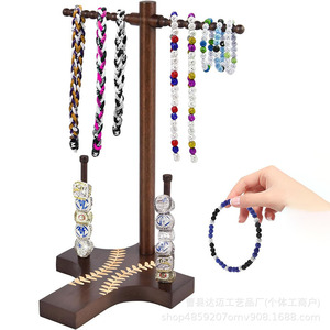 Wooden Champion <b>Ring</b> Holder 17x20x32cm Desktop Jewelry Display Stand For <b>Rings</b> <b>Necklaces</b> Bracelets - Product Image 5