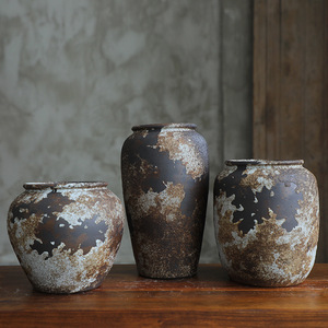 <span class=keywords><strong>Vase</strong></span> rustique pour la décoration intérieure Vases en terre cuite de ferme <span class=keywords><strong>Grand</strong></span> <span class=keywords><strong>vase</strong></span> en poterie <span class=keywords><strong>noire</strong></span> pour la décoration de salon - Product Image 1