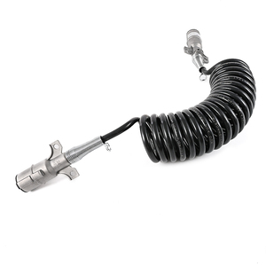 Chất lượng tốt nhất nhiệm vụ nặng nề <span class=keywords><strong>Trailer</strong></span> cắm nối xoắn ốc cáp điện hệ thống phanh 7-way cáp điện - Product Image 3