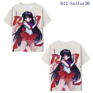 42 Designs <span class=keywords><strong>Sailor</strong></span> <span class=keywords><strong>Moon</strong></span> Tsukino Usagi Hino Rei Makoto Camiseta <span class=keywords><strong>de</strong></span> Seda <span class=keywords><strong>de</strong></span> Leche para Mujer, Camisetas <span class=keywords><strong>de</strong></span> Anime para Hombre y Niños - Product Image 4
