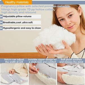 Zwangerschapskussen oreiller de maternité <span class=keywords><strong>personnalisé</strong></span> pour les femmes enceintes corps oreiller taille <span class=keywords><strong>coussin</strong></span> - Product Image 4