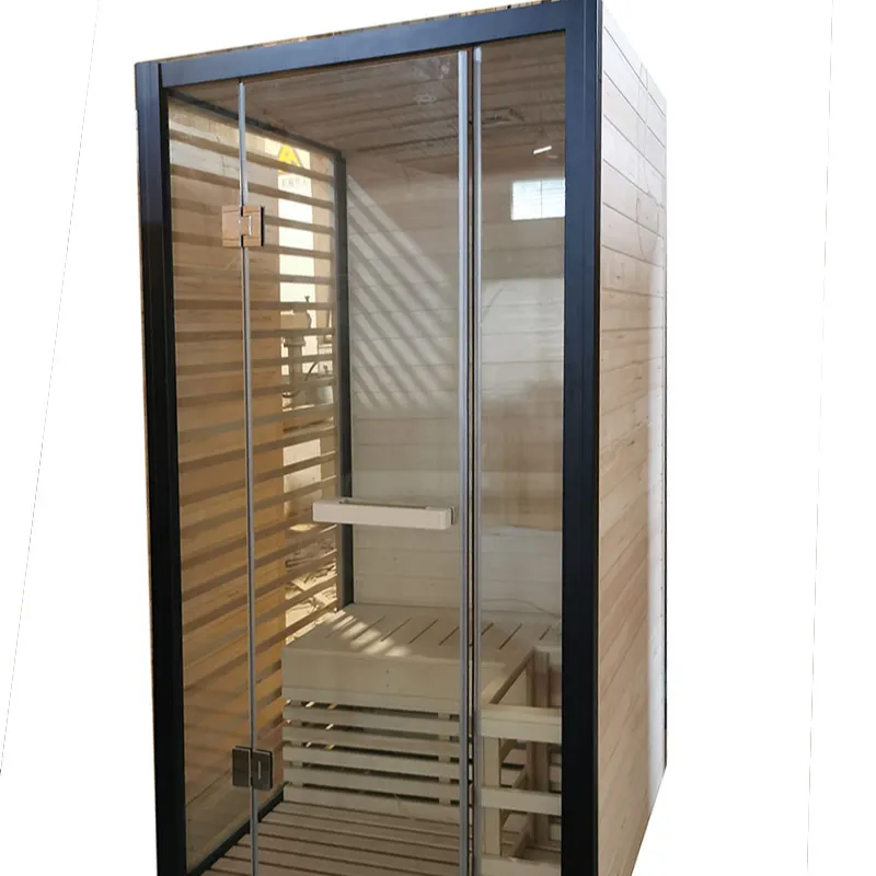 Preço de fábrica Cicuta De Madeira Sólida/Cedro Vermelho 2 Pessoa Sauna Vapor Molhado Sauna Sala com Fogão Elétrico