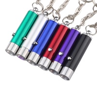 Détecteur de billets UV, mini lampe torche LED alimentée par batterie 0,5W, porte-clés, lampe torche portable en alliage d'aluminium, anti-UV