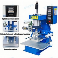Semi-automática numericamente controlada Desktop Hot Foil Stamping Machine para Embossing Logos em couro, papel e plásticos