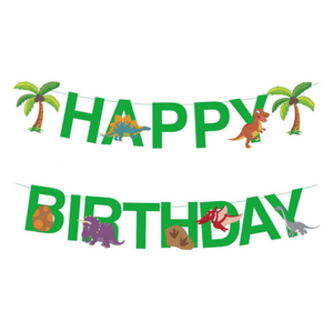 Set Decorazioni per Feste a Tema <span class=keywords><strong>Dinosauri</strong></span>: Bandierine, Topper per Torta, Ornamenti a Spirale per Compleanno Bambini - Product Image 5