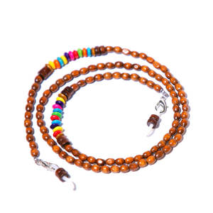 Rustik doğal BoHo ahşap boncuk gözlük kordon kordon çevre dostu güneş gözlüğü bağı tutucu ahşap gözlük zinciri - Product Image 2