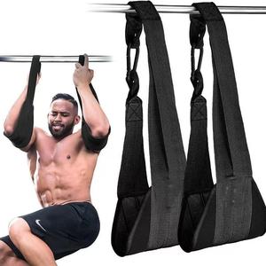 Barre de traction, Sangle, Ceinture abdominale, Entraînement suspendu, Soulevements de jambes, Support pour les bras, Bande de suspension fitness, Haute élasticité - Product Image 4