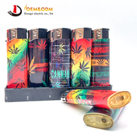 Briquet à gaz électrique rechargeable Dongyi 2025 OEM 82mm, personnalisable avec logo, pour cigares et cigarettes