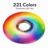 Mini perles à repasser 10g en sachet, kit de perles EVA 221 couleurs, kit de bricolage artisanal 2,6 mm, gamme complète de couleurs