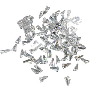 Trapezoid Clear Cubic Zirconia Gemstone 5ASPG Cut For Jewelry Making - Product Image 5