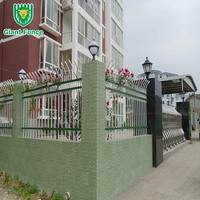 Installations Faciles, Barrières Extérieures Modernes et Sûres en Fer Forgé & Clôture de Jardin en Acier Tubulaire, Écologiques, Hauteur 12 Pieds