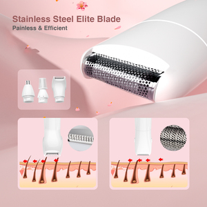TOUCHBeauty set trimmer 4 in 1 elettrico donna sopracciglia trimmer bikini rimuovere il corpo <span class=keywords><strong>peli</strong></span> del <span class=keywords><strong>naso</strong></span> con custodia rasoio per le donne - Product Image 4