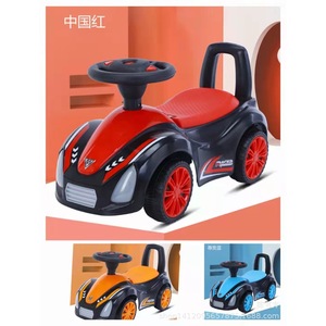 Ride On Car For Kids 1-3 Years Old Four Wheel Plastic Sit On Toy With Music Blue Color - Product Image 5