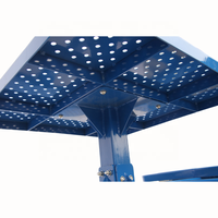 Piédestal en acier perforé commercial d'extérieur table de pique-nique avec banc extérieur restaurant jardin patio table à manger en métal chaise