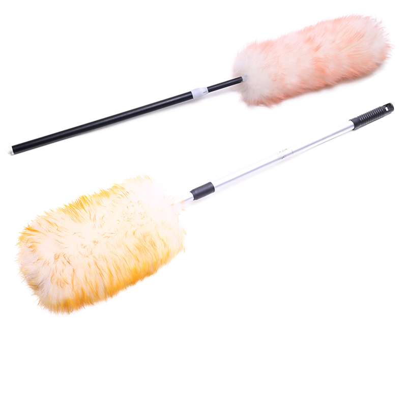 Оптовая продажа натуральных пылесосов из овечьей шерсти для очистки транспортных средств с деревянной ручкой