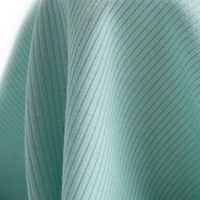 Tissu extensible en maille côtelée 2x2 en viscose modal écologique et biologique à séchage rapide, 60 GSM, poids moyen, pour t-shirts, cardigans et basiques printemps-été