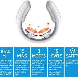 Lightweight Portable Neck Massager Rechargeable Electric Intelligent Neck Shoulder Massage With Heat - Product Image 3