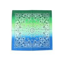 Vente en gros de foulards carrés de haute qualité à impression par transfert thermique, en polyester et coton doux pour la peau, motif floral cachemire, bandana carré