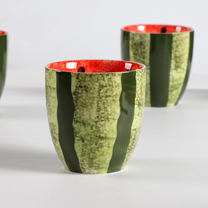 Offre Spéciale nouvelle tasse en céramique de fruits créatifs tasse <span class=keywords><strong>à</strong></span> main de pastèque tasse de petit déjeuner en céramique mignonne pour les rassemblements des enfants - Product Image 3