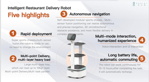 Fábrica Restaurante Hospital KTV Biblioteca Robot <span class=keywords><strong>Camarero</strong></span> Comida Servicio <span class=keywords><strong>de</strong></span> entrega <span class=keywords><strong>de</strong></span> paquetes Robot Asistente Robot - Product Image 6