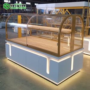 Hiển thị giá bánh mì hiển thị trường hợp Bánh dẫn đèn thủy tinh trưng bày bánh ngọt tủ kệ bánh thiết kế tủ trưng bày - Product Image 5