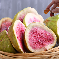 Hoogwaardige hele FD gevriesdroogde knapperige vijgenschijfjes snacks zoete fruit- en groenten snacks in bulkverpakking 500g