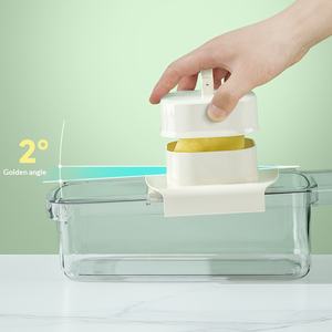 <span class=keywords><strong>Mandoline</strong></span> à légumes best-seller avec récipient transparent, fonctionnement par pression, coupe les légumes uniformément, idéale pour le comptoir de cuisine - Product Image 4