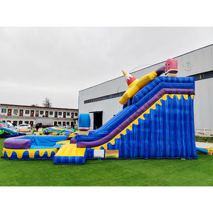 Tobogán Acuático Inflable de PVC Iridiscente Comercial, Tobogán Acuático Inflable para Adultos, Venta al Por Mayor - Product Image 4