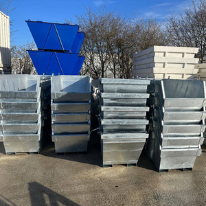 Bennes de levage frontales en métal de haute qualité pour l'extérieur, pour le traitement des déchets, empilables, machine de stockage de déchets, bennes de levage robustes - Product Image 4