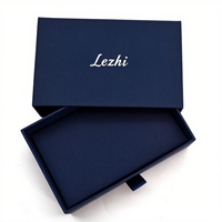 Scatola Regalo per Sapone Ecologica Personalizzabile con Logo, Classica Quadrata Pieghevole con Cassetto Scorrevole in Carta