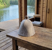 Chapeau de sauna en feutre de laine personnalisable, unisexe, uni, avec doublure visible pour une isolation thermique, accessoires de bain de sauna