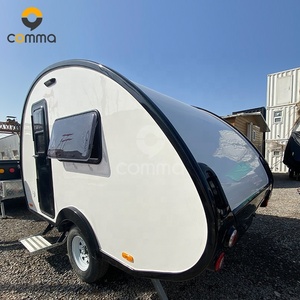 Remolque de Camping Pequeño <span class=keywords><strong>para</strong></span> <span class=keywords><strong>3</strong></span> <span class=keywords><strong>Personas</strong></span>, Casa Rodante Tipo Lágrima, Caravana Europea con Baño Portátil - Product Image 4