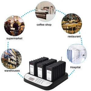 Система дальнего действия, ресторан, низкая цена, мини-длина, Пейджинг, передатчик, громкие зуммеры, цифровой дисплей, гостевой пейджер