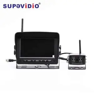 DC 12/24V 7 Inch Wireless Receiver Kit Security Camera System For Car Truck