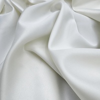 Tissu satiné 100 % polyester teint sur mesure, antistatique, respirant, tissé pour vêtements de mariage, vêtements pour filles et doublures de vêtements