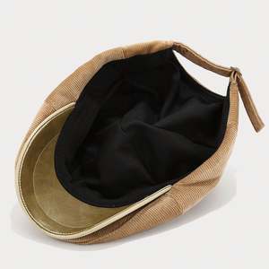 Nouveau Chapeau Gavroche Rétro en Velours Côtelé Réglable pour Femme et Homme, Style Coréen, Mode Automne Hiver - Product Image 5