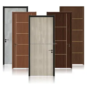 Direct Sale Fashion Customizable Environmental Friendly Pvc Wpc Solid Wood Exterior Door