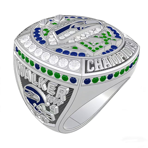 Эксклюзивный дизайн: Мужское памятное чемпионское кольцо из сплава Seattle Seahawks, последняя фанатская серия <span class=keywords><strong>2026</strong></span> года, уже в предзаказе - Product Image 3