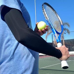 <span class=keywords><strong>Mangas</strong></span> de compresión 3D sin costuras para <span class=keywords><strong>hombre</strong></span> y mujer, protección UV solar, cubre tatuajes, para béisbol, baloncesto, fútbol, golf - Product Image 5