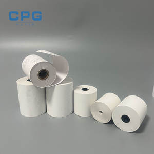 Papier thermique de caisse 80x80mm 57x40mm sans BPA 55gsm de qualité supérieure pour supermarché, rouleau de papier thermique 80mm, vente en gros usine - Product Image 1