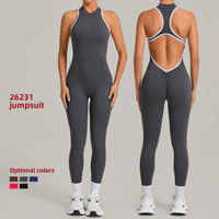 Nouvelle combinaison de yoga à patchwork contrastant, dos élégant, plissée, effet push-up, moulante, pour la course et le fitness