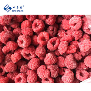 Sinocharm HACCP OEM Marcas 90/10 enteros Frutas congeladas Precio de fábrica Frambuesa roja fresca Frambuesas IQF para postre - Product Image 3